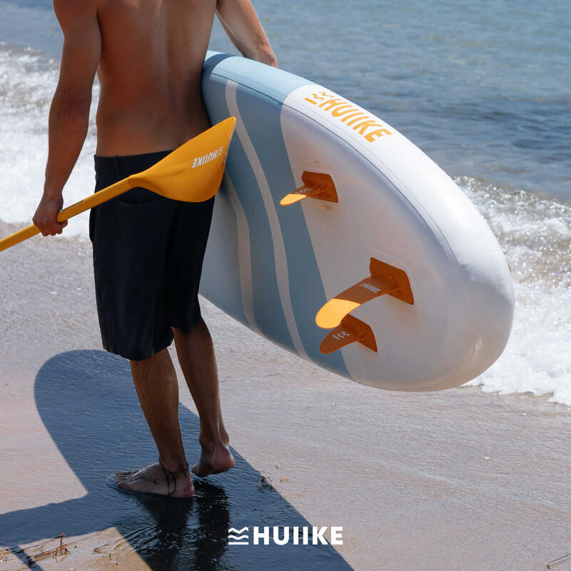 Quilhas de SUP 3 Pçs Cunha Segurança, HUIIKE, Naranja, Extraíble, Estabilidad