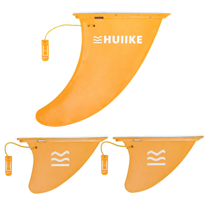 HUIIKE Pinna Sup Gonfiabile 3 Pz Cunei Sicurezza HUIIKE, Arancione Rimovibile Stabilita