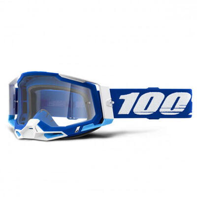 Maschera RACECRAFT 2 Blu - Lente trasparente