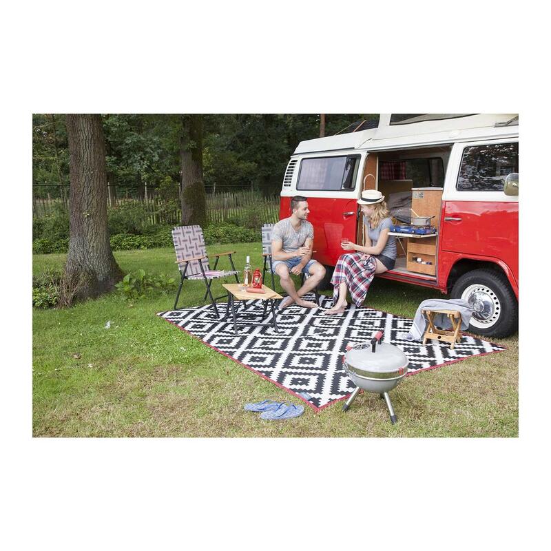 Bo-Camp - Urban Outdoor - Alfombra - Lewisham - Grande - Negro/Blanco