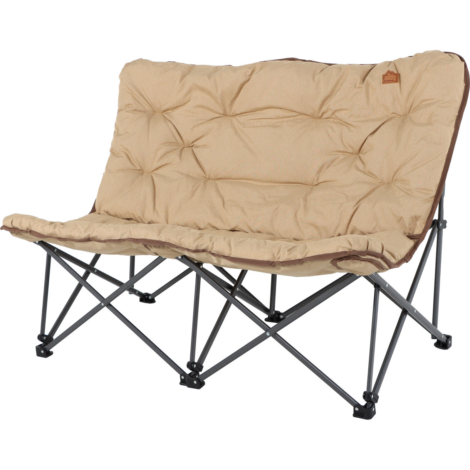Campingbank Lindon Relax Double Lounge Chair 2Person Folding Couch 4/7