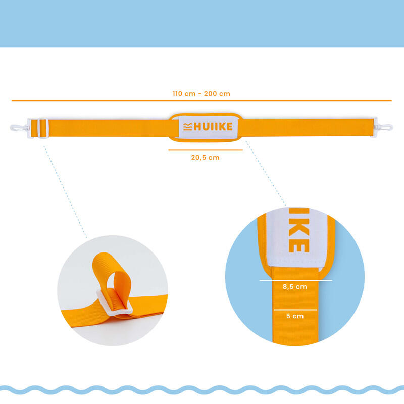 Sangle Paddle Réglable, HUIIKE, Orange, Standard, Base Rembourrée