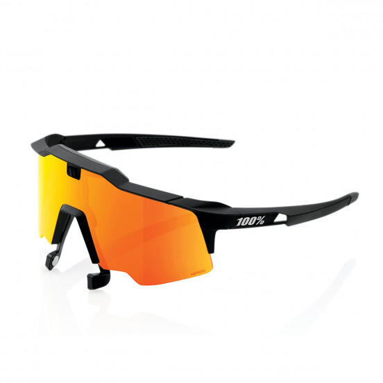 100% - Speedcraft Air - Soft Tact Black - Hiper Red Multilayer Mirror - Lunettes De Soleil - Noir - Taille Unique - Decathlon