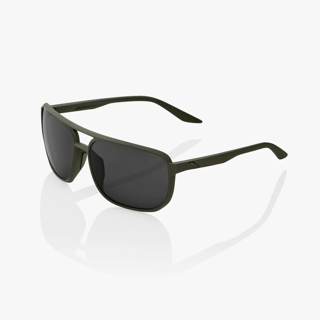 100% Occhiali Konnor Soft Tact Army Green-Smoke Lens