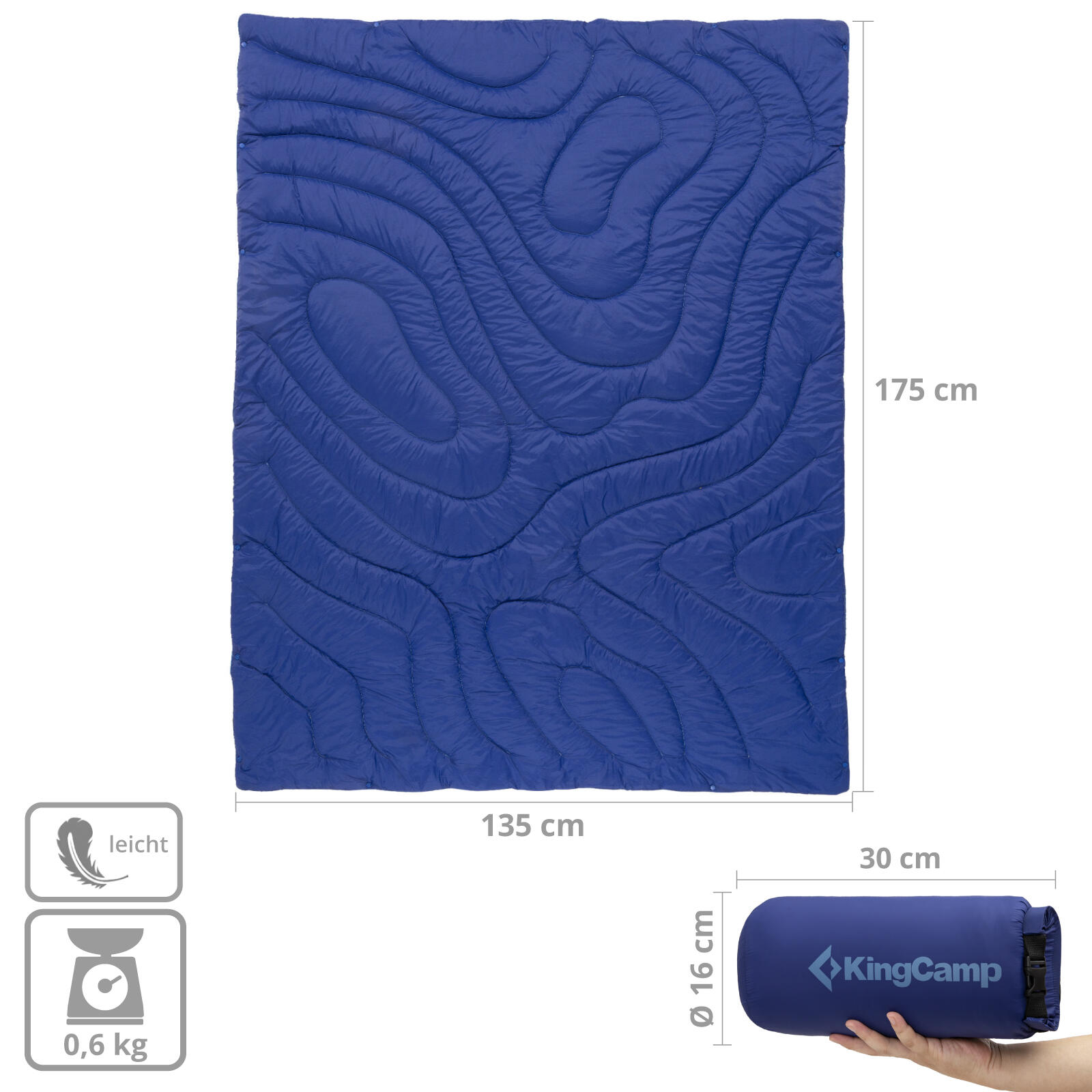 Camping Couverture Contour Pique-nique Plage Matte Parc Légère Voyage 2/7
