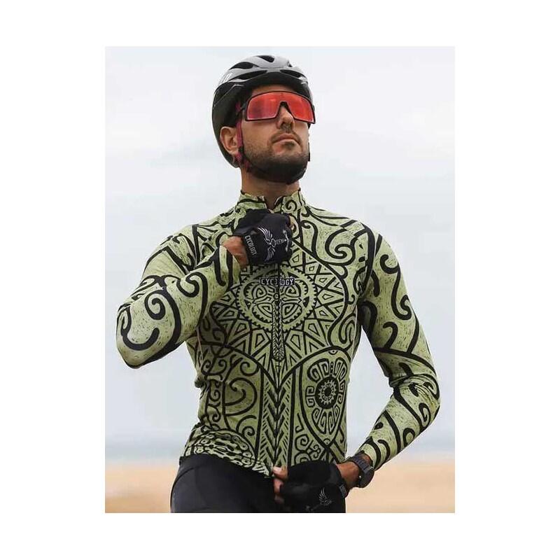 Maillot ciclismo manga larga Zanzibar Green Hombre 5/5