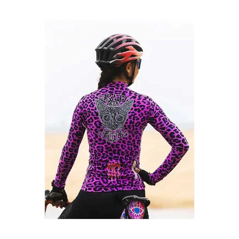 Maillot ciclismo manga larga Kitty Mujer