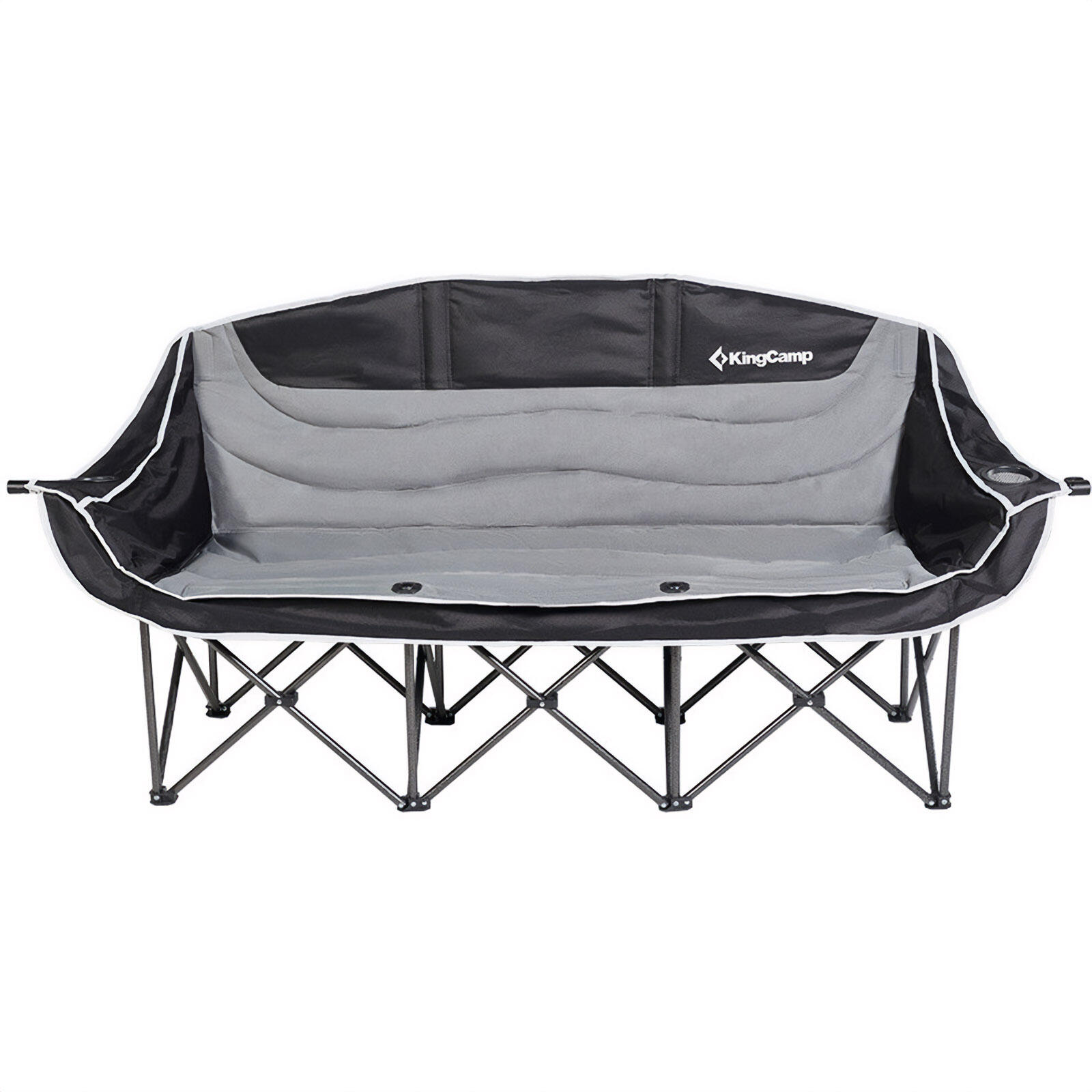 KINGCAMP Camping Sofa Triple Deluxe Lounge 3 Personen Vouwstoel Bank 270 kg