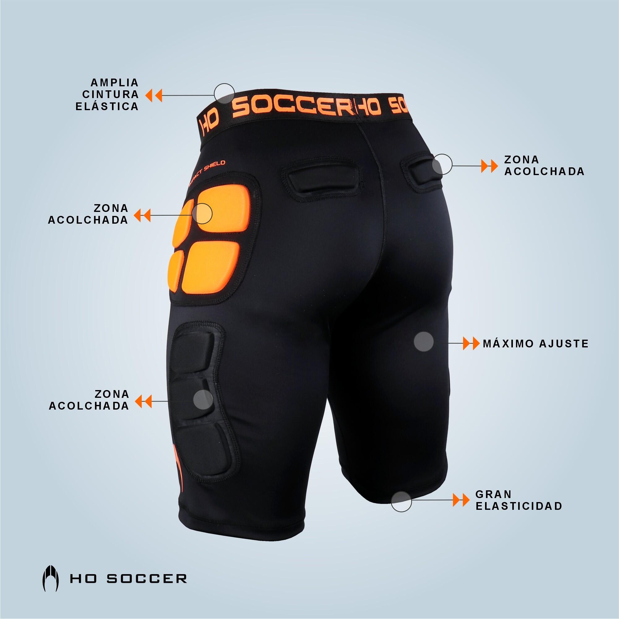 Pantalón corto de portero con protecciones Impact Shield Ho Soccer Adulto Negro 4/7