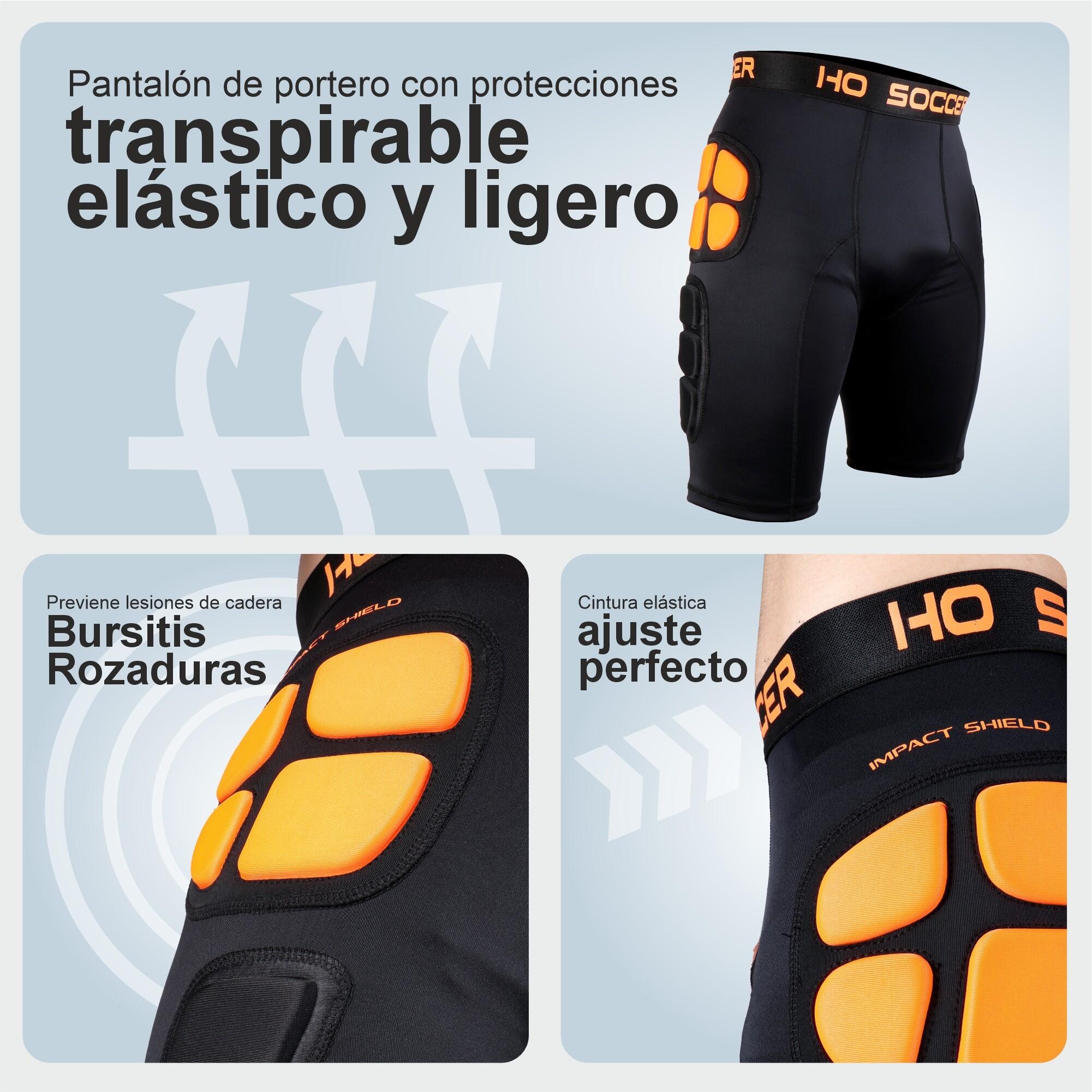 Pantalón corto de portero con protecciones Impact Shield Ho Soccer Adulto Negro 2/7