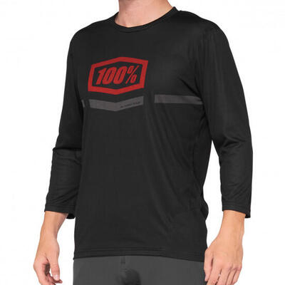 Maglia AIRMATIC 3/4 SP21 Nera/Rossa