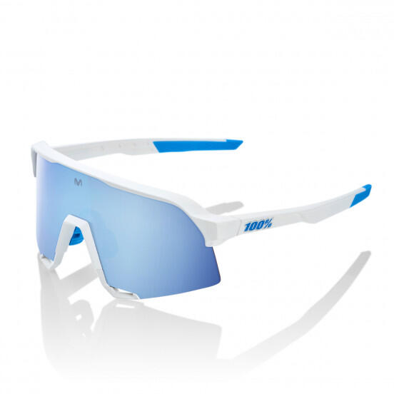 100% Occhiali S3 Movistar Team White-HiPER Blue Multilayer Mirror Lens