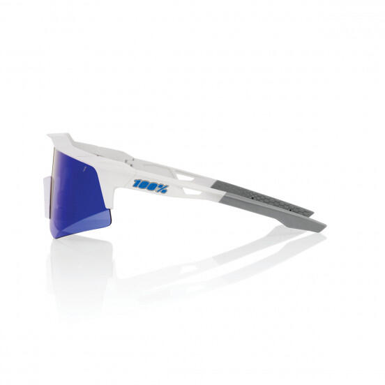 SPEEDCRAFT XS - Bianco opaco - Lente a specchio multistrato blu 3/4