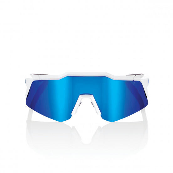 SPEEDCRAFT XS - Bianco opaco - Lente a specchio multistrato blu 2/4
