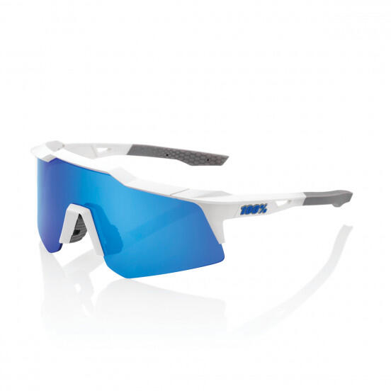 100% - Speedcraft Xs - Matte White - Blue Multilayer Mirror Lens - Lunettes De Soleil - Blanc - Taille Unique - Decathlon