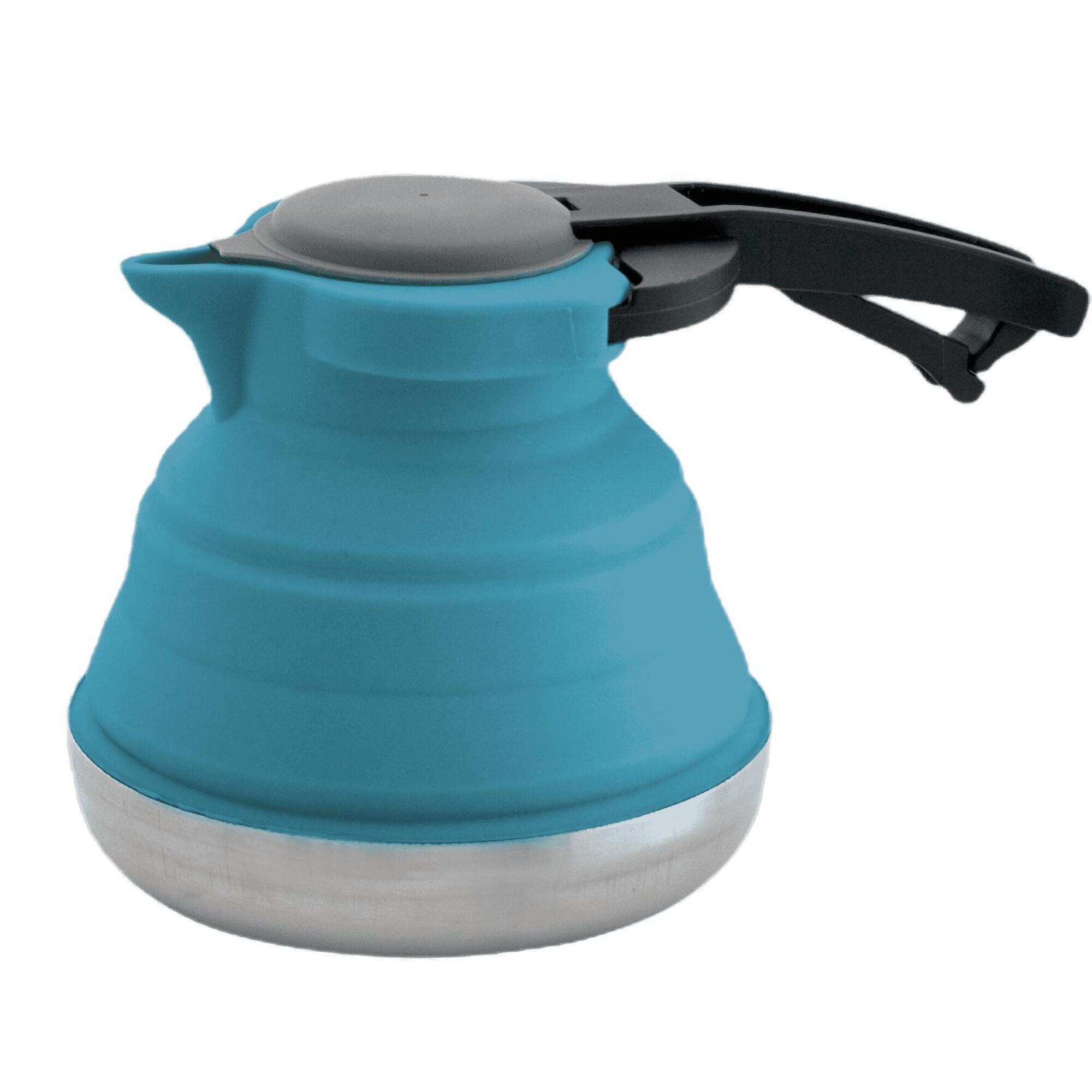 Kit Popote Camping Acier Inoxydable 5 Pièces - Pour 2-3 Personnes - Casseroles, Poêle, Assiette, Cuillère - Léger Et Empilable