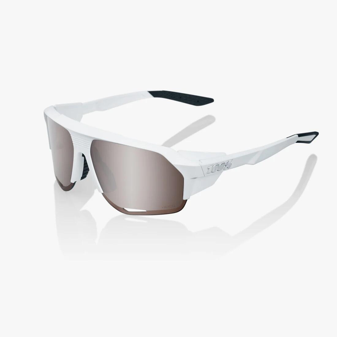 100% Occhiali Norvik Soft Tact White-HiPER Silver Mirror Lens