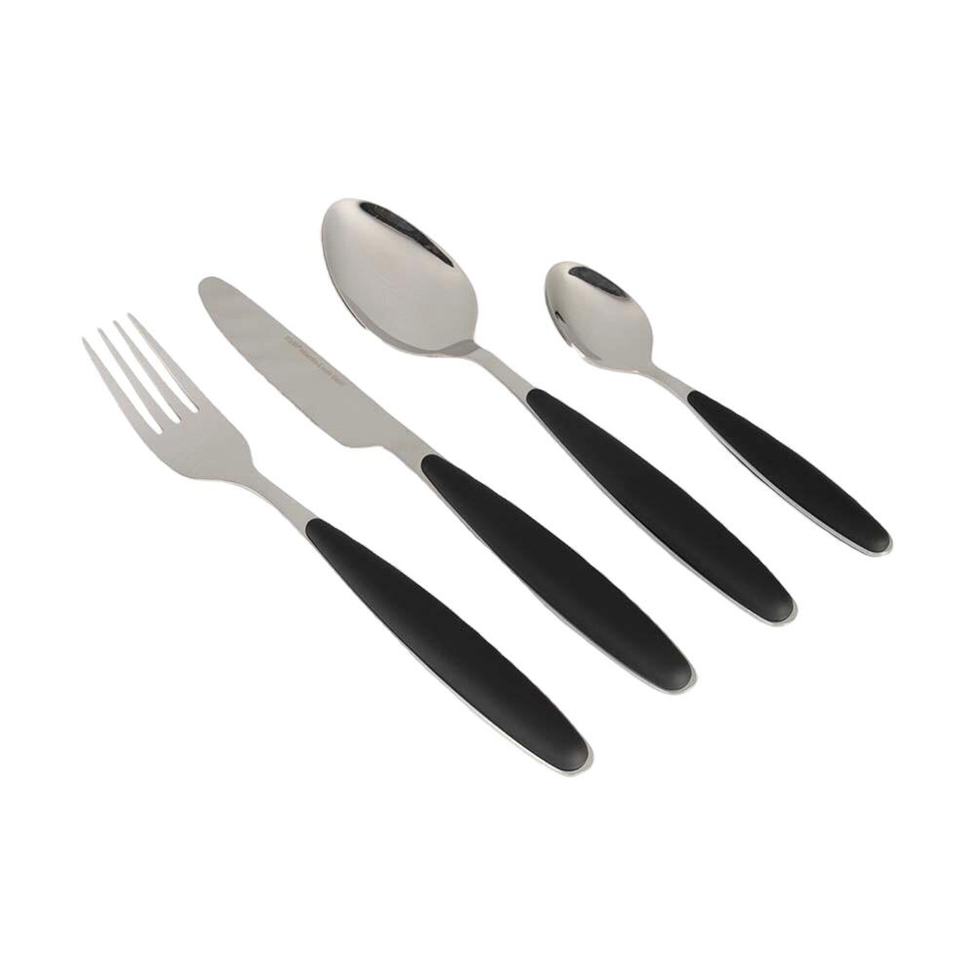 Gimex - Set De Couverts Noir - Couvert - Noir - Taille Unique - Decathlon