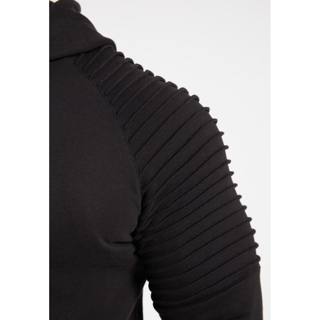 Georgia Felpa con cappuccio con zip - Nero 7/7