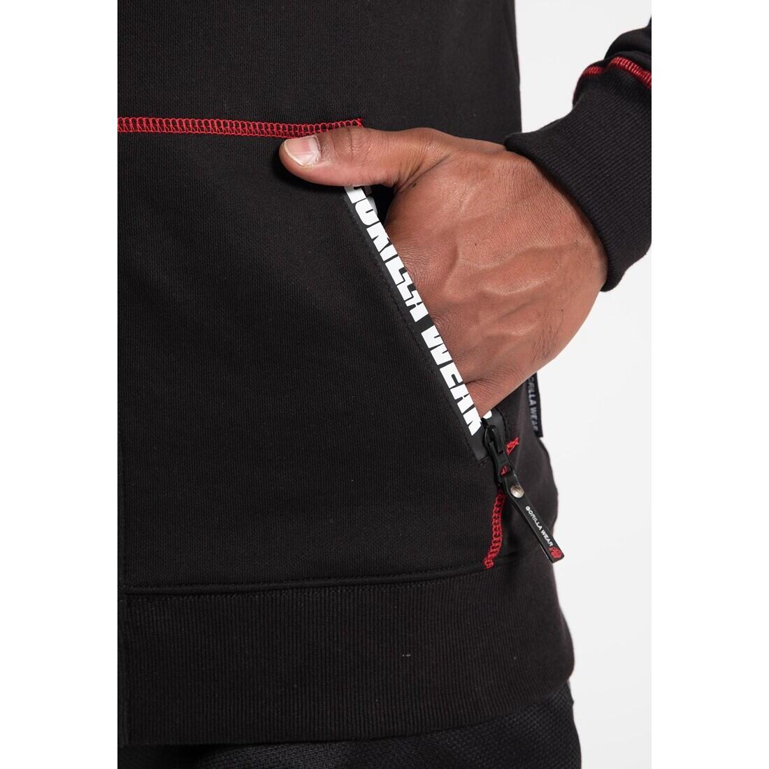 Georgia Felpa con cappuccio con zip - Nero 6/7