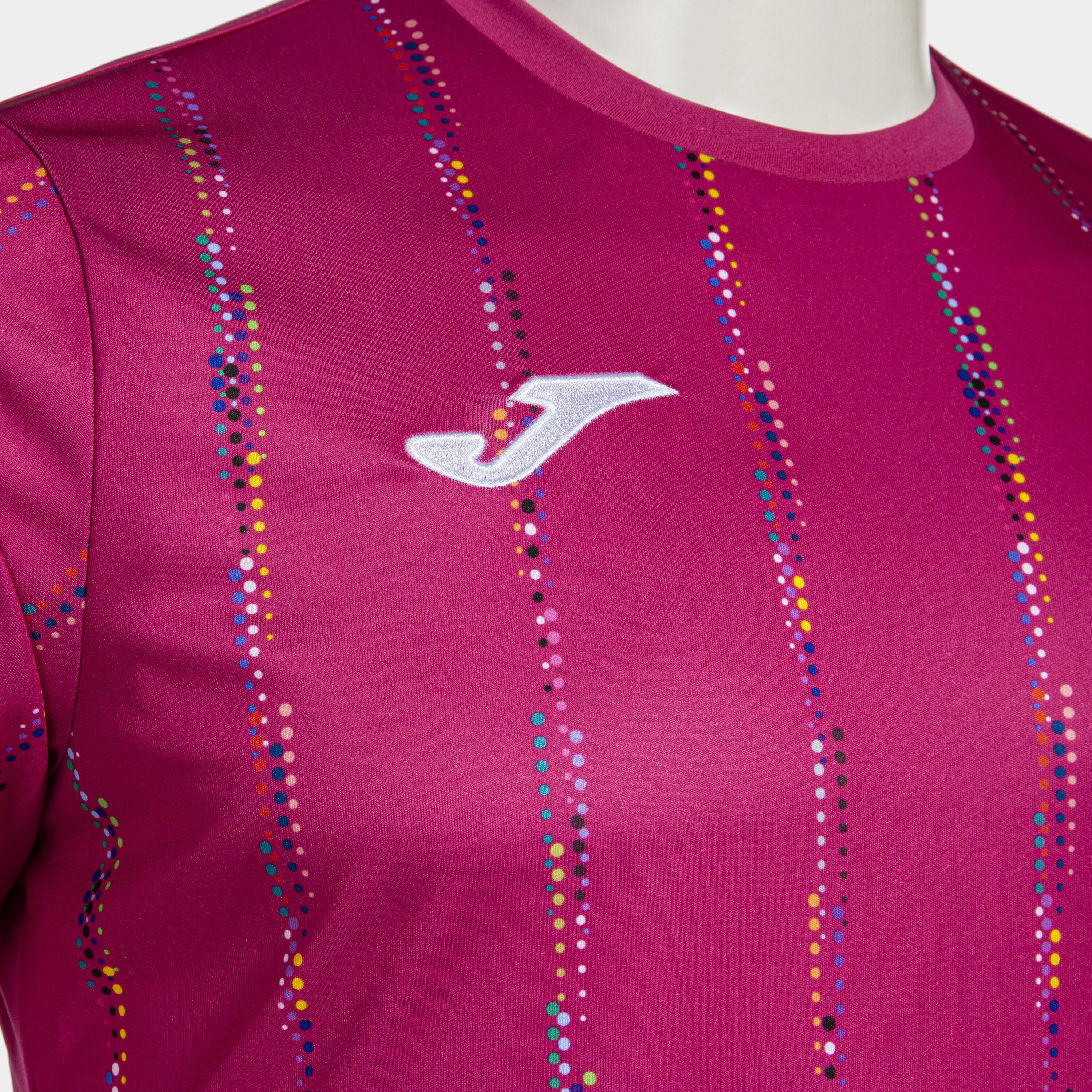 Maillot Manches Courtes Football Homme Joma Pro team Fuchsia 3/4