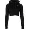 Pixley Crop Top Hoodie Black