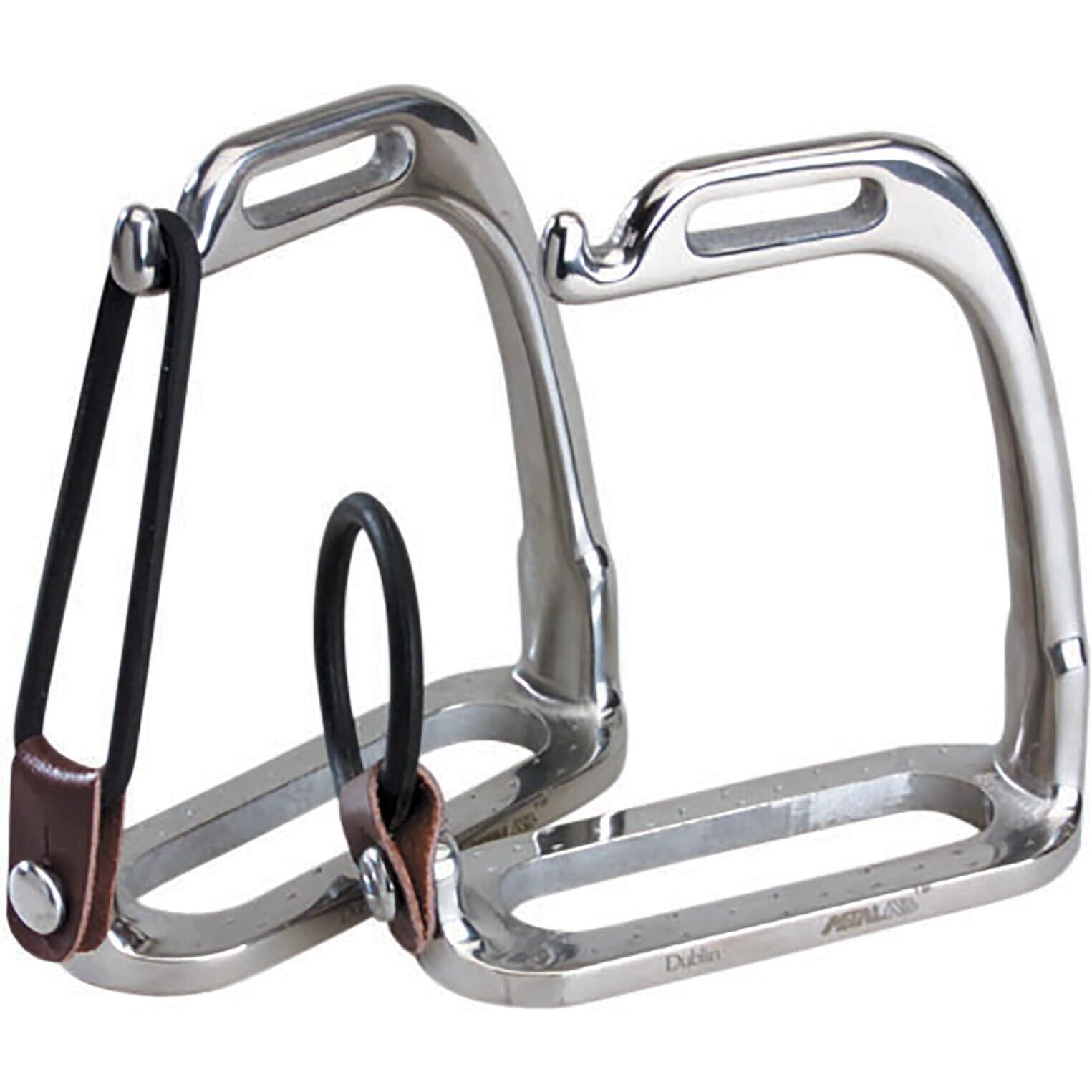 Stainless steel peacock stirrups for horses Weatherbeeta Korsteel