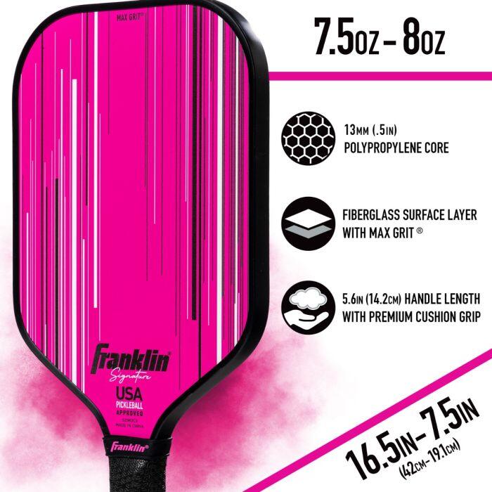 Pickleball Paddle Signature 13mm Pink