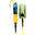 Leash Paddle surf - Ari'inui Knie Telefoon/Coiled 9mm Yellow/Blue