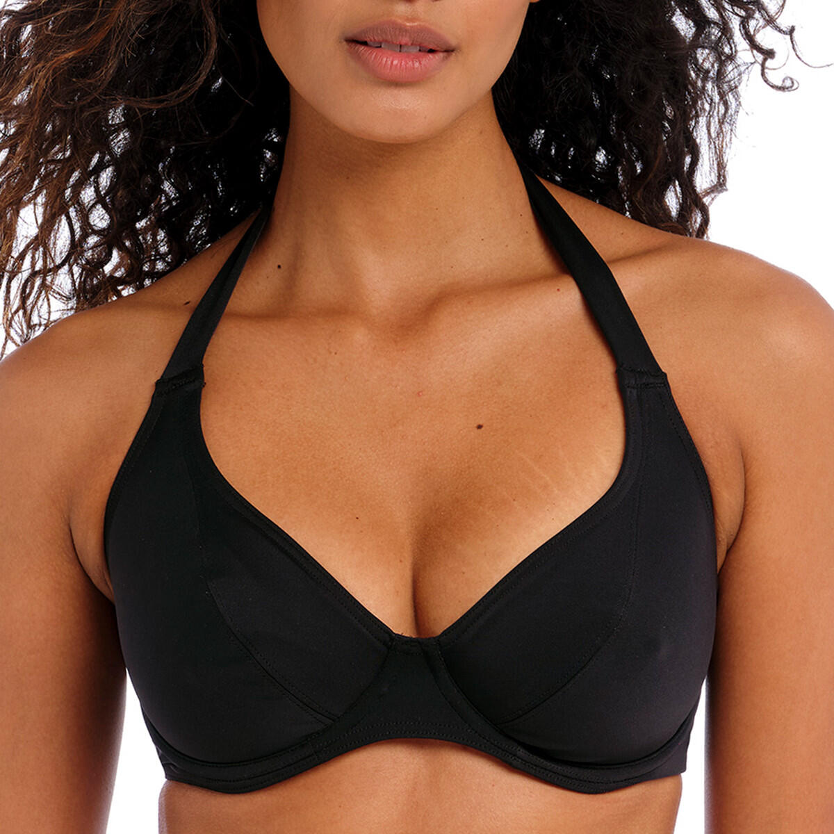 Freya Active - Haut De Maillot Tour De Cou Uni À Armatures Jewel Cove - Haut De Maillot De Bain - Noir - Decathlon