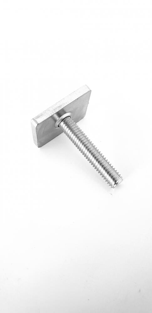 Kit 8x parafusos em "t" m6x35mm em cor cinza