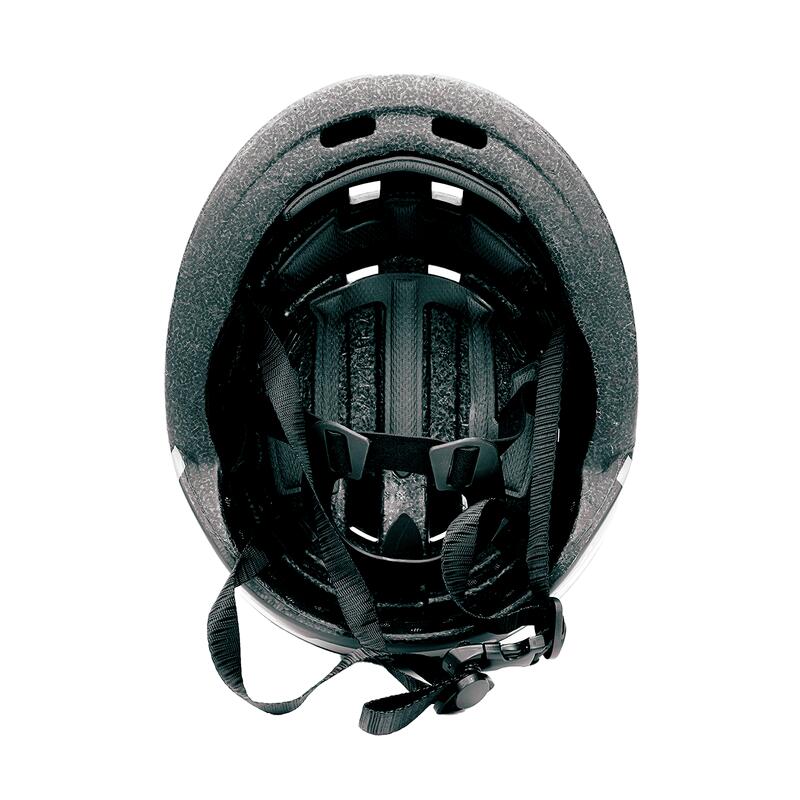 Casco de Bicicleta y patinete urbano. Casco plegable(Perla/ Negro)