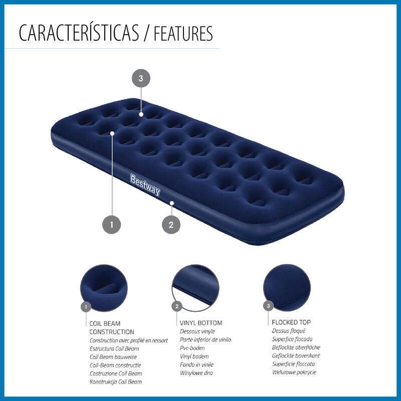 Air Bed Bestway 185 x 76 x 22 cm