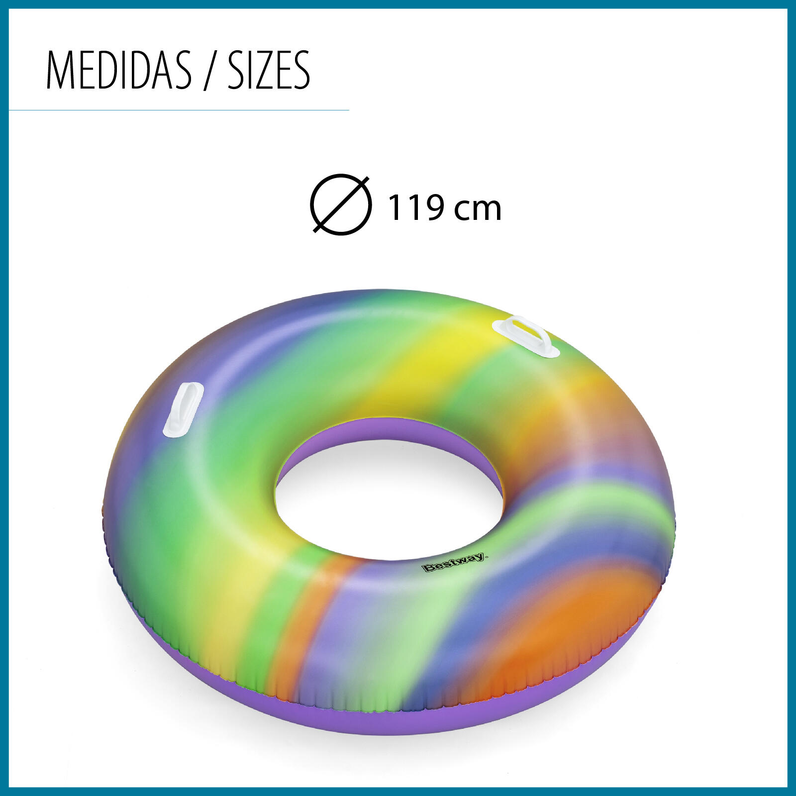 Regenboog zwemband en kinder bekerhouder Bestway 4/7
