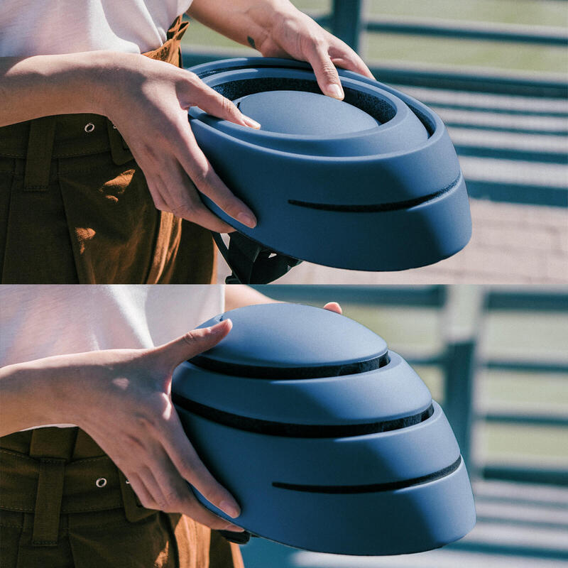 Casco pieghevole per bici/scooter urbano (Helmet LOOP, Abyss)