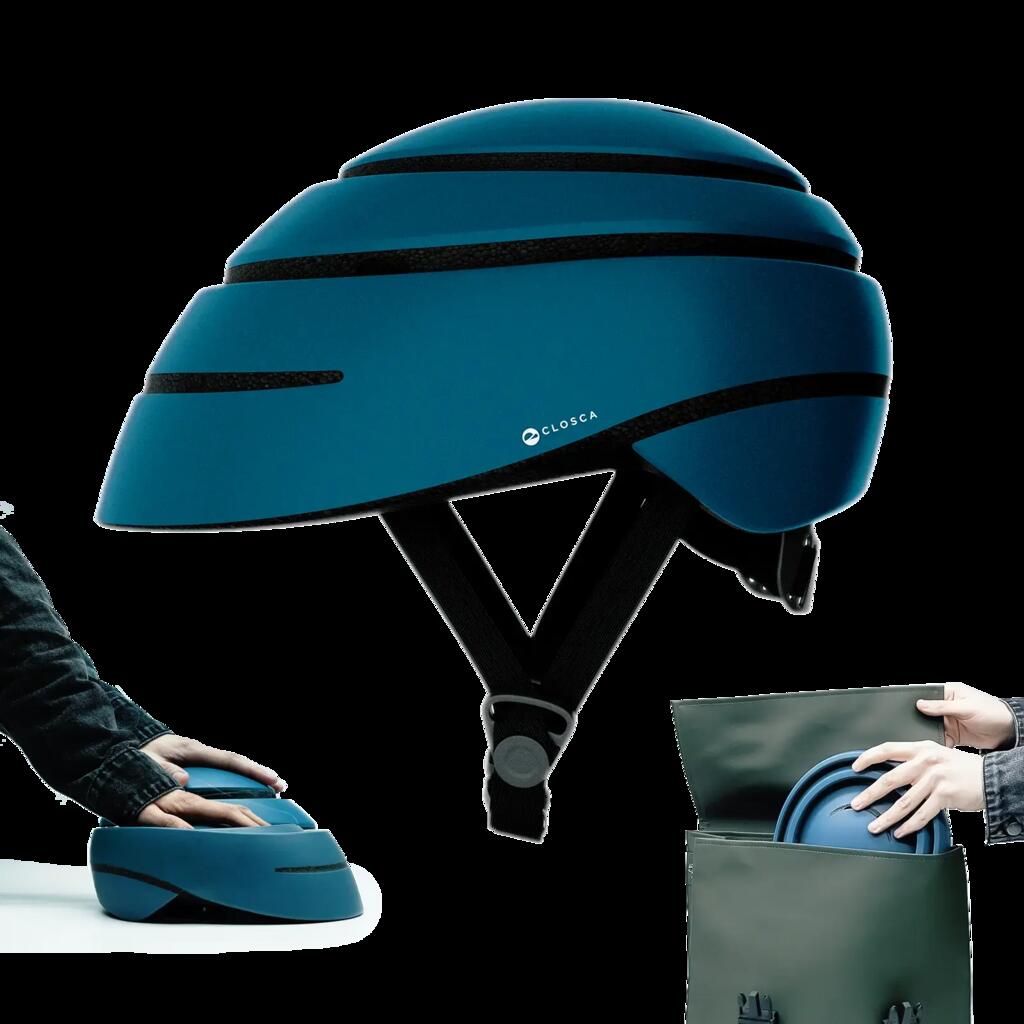 Bike and scooter helmet. Urban foldable helmet