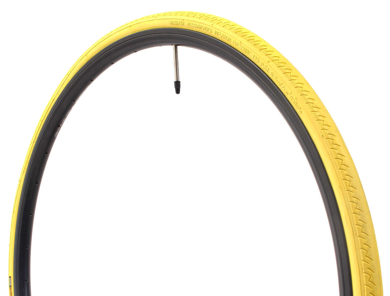 KHEBIKES Racefietsband KENDA Kontender Fixie 700 x 26C geel