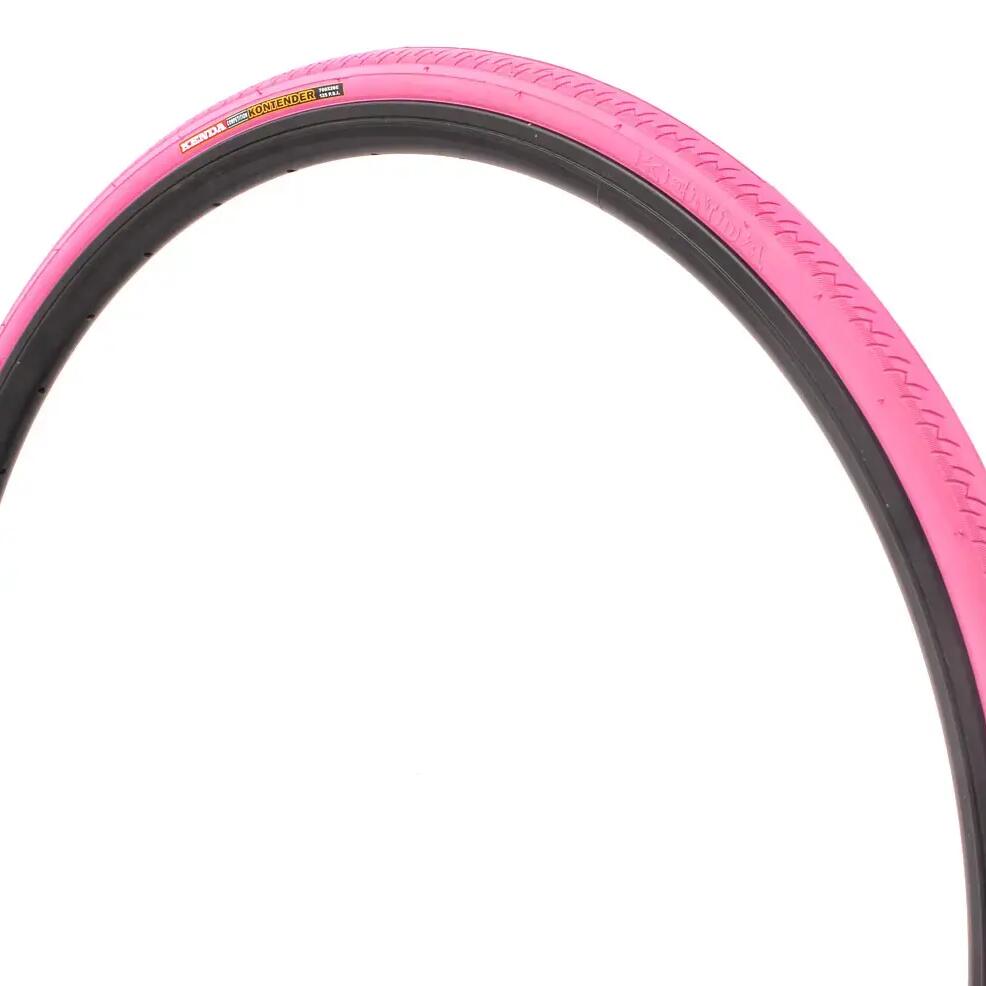 KENDA Kontender Fixie road bike tyre, 700 x 26C, pink