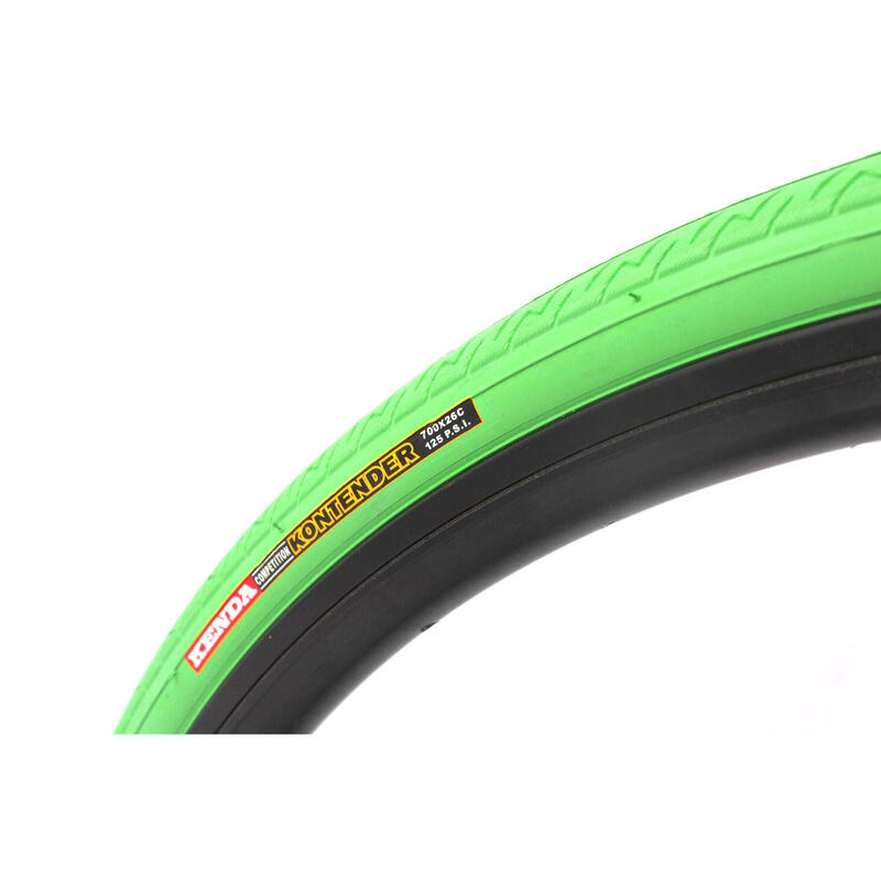 Pneu vélo de course KENDA Kontender Fixie 700 x 26C vert