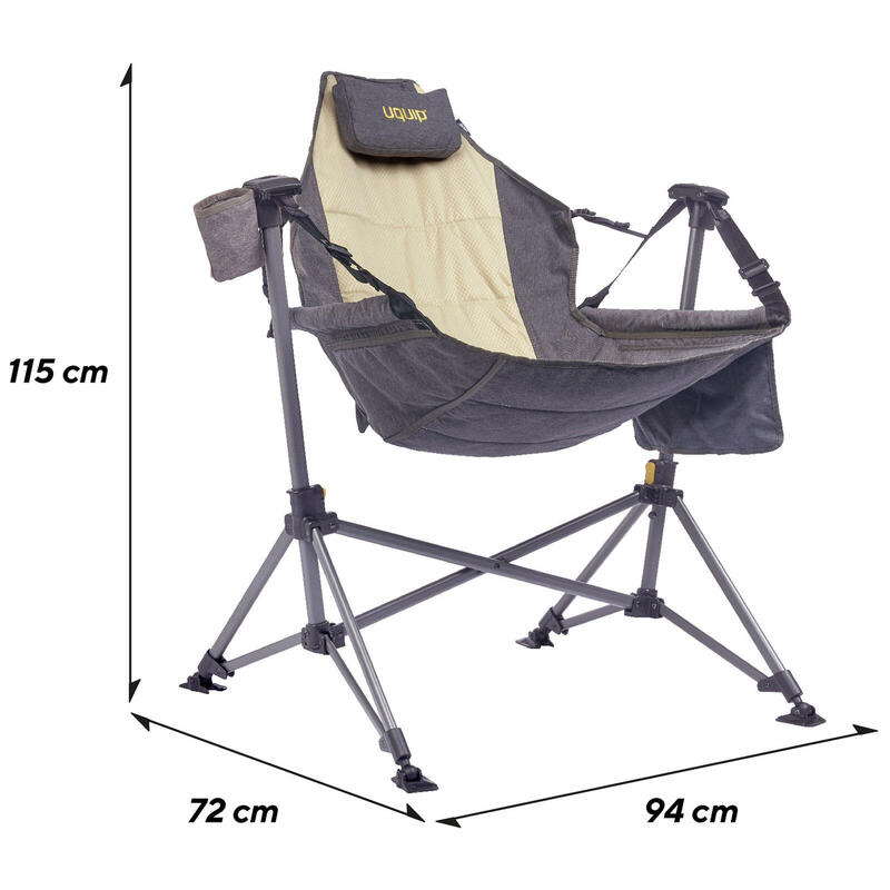 Chaise de camping Rocky 2.0 plage à bascule suspendue pliante