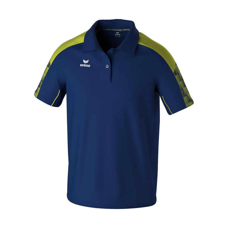 Tricou polo Erima Evo Star Multicolor - material funcțional, croială raglan