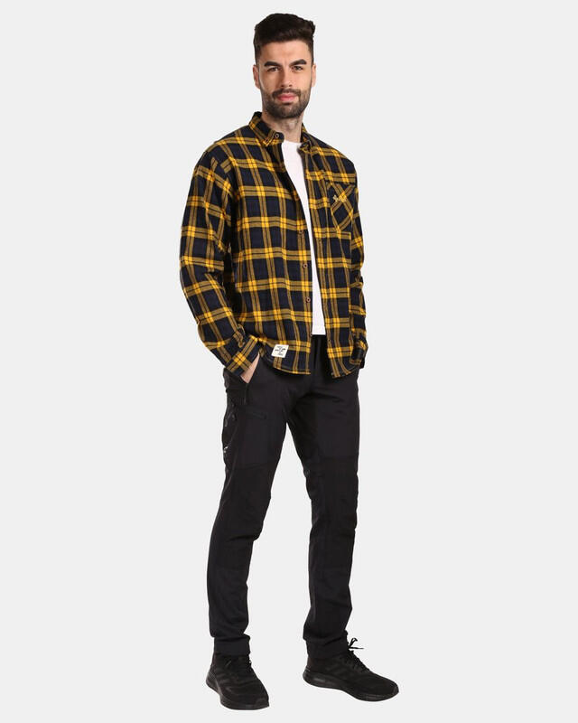 Camisa de franela para hombre FLANNY-M KILPI Amarillo 4/8