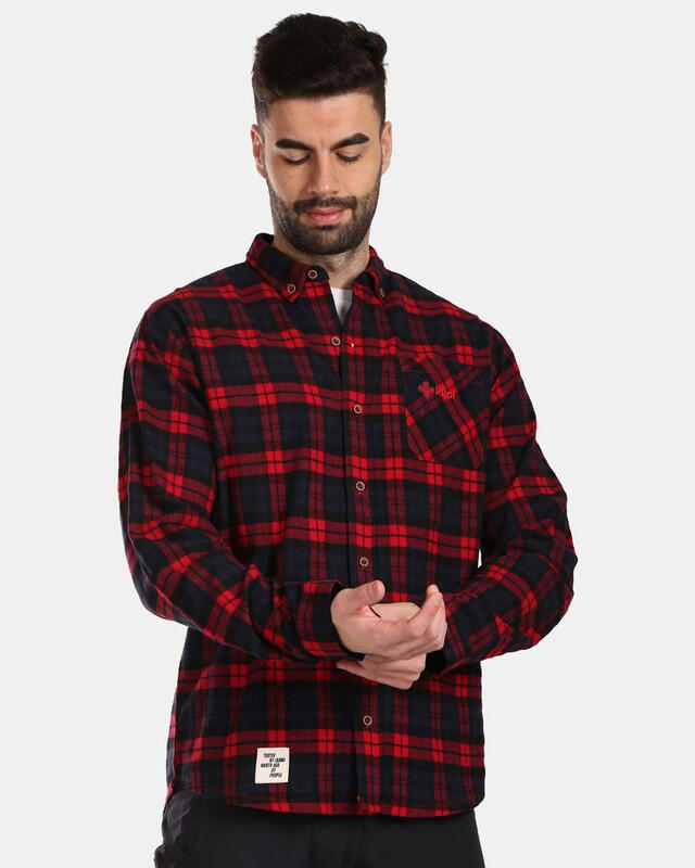 Camisa de franela para hombre FLANNY-M KILPI Rojo 3/8