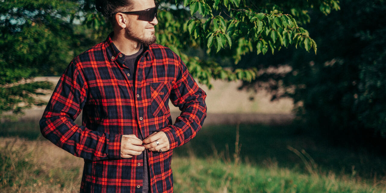Camisa de franela para hombre FLANNY-M KILPI Rojo 5/8