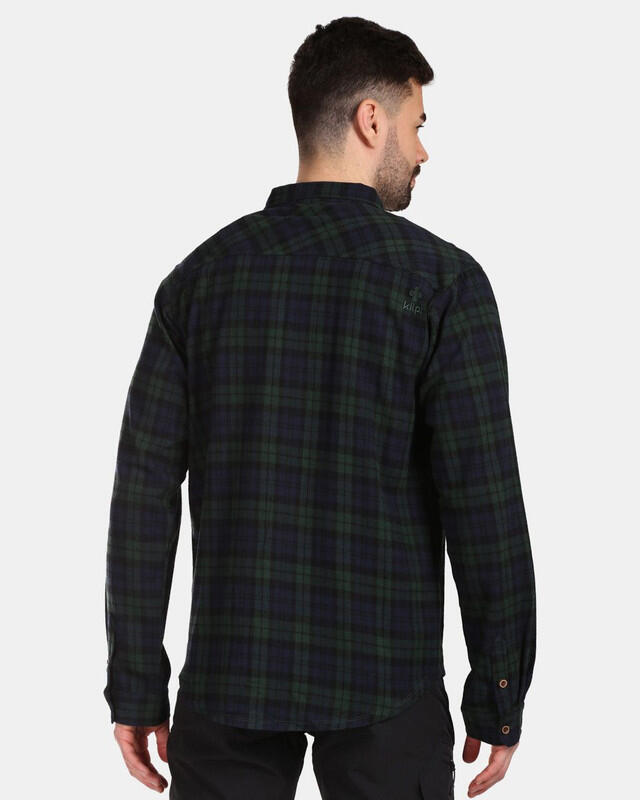 Camisa de franela para hombre FLANNY-M KILPI Verde oscuro 2/6