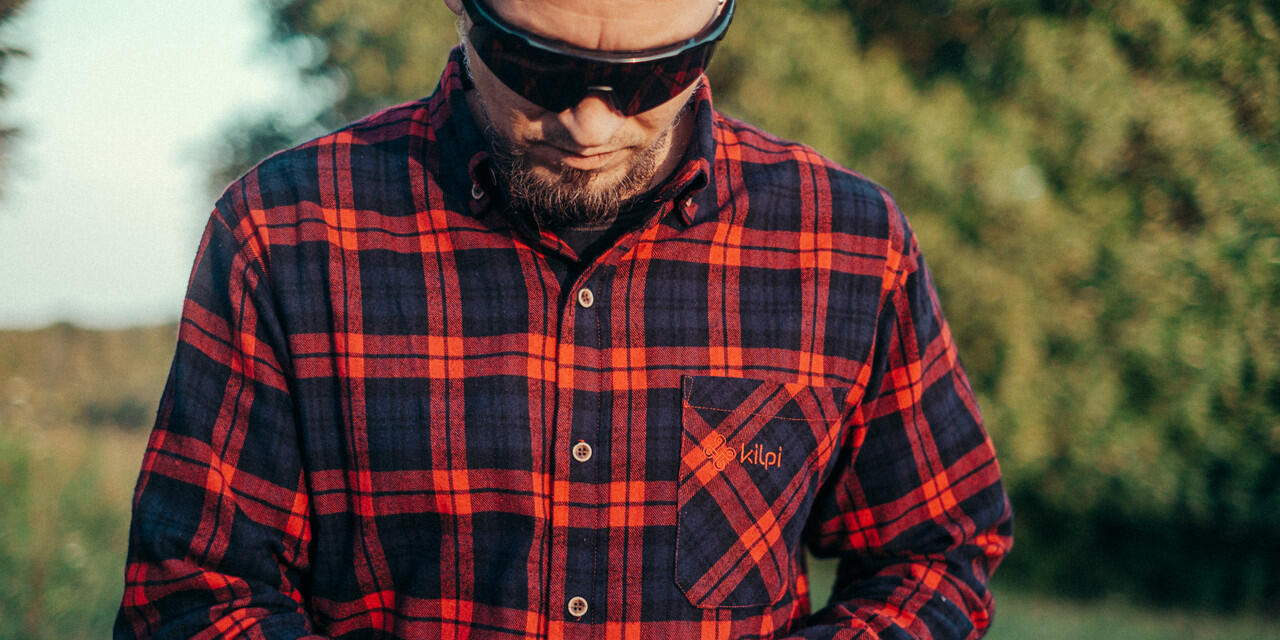 Camisa de franela para hombre FLANNY-M KILPI Rojo 6/8