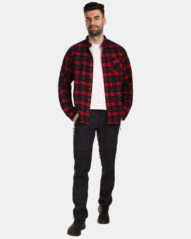 Camisa de franela para hombre FLANNY-M KILPI Rojo 4/8