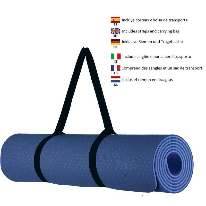Yoga Mat / Esterilla de yoga Suave Confort Azul Marino 183 cm