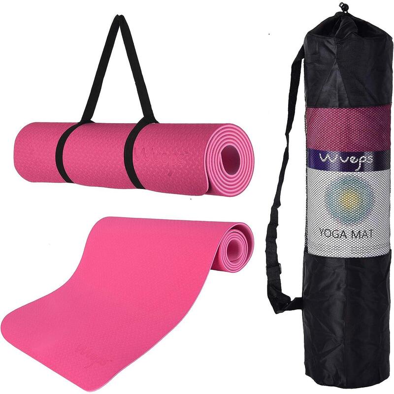 Yoga Mat / Esterilla de yoga Suave Confort Rosa 183 cm