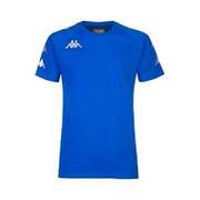 kappa t-shirt da uomo in cotone blu da calcio